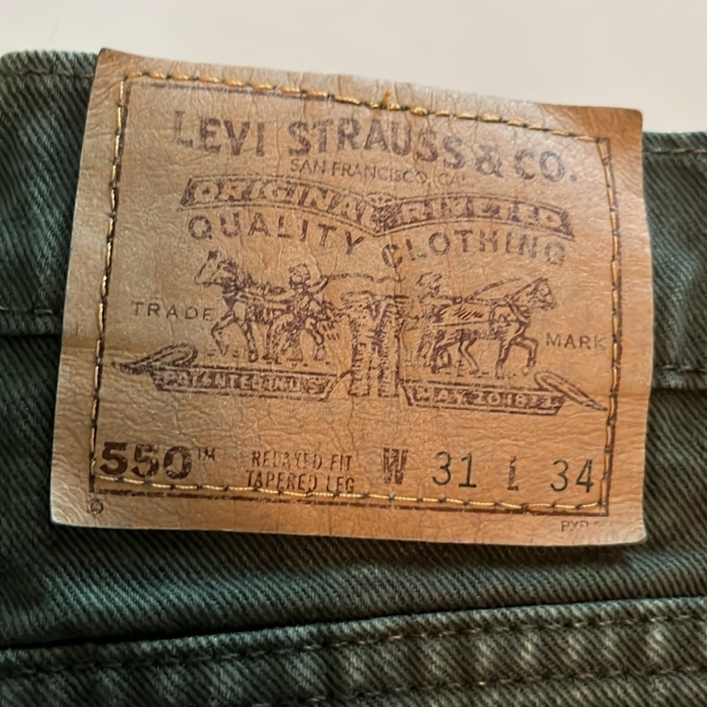Vintage Levi’s 550 Relaxed Fit Tapered Leg Size 31 x 34 - Picture 12 of 16